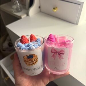 Homemade candles made by me